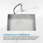 Stainless Steel Kitchen Sink, 30"x19" Drop In Single Bowl