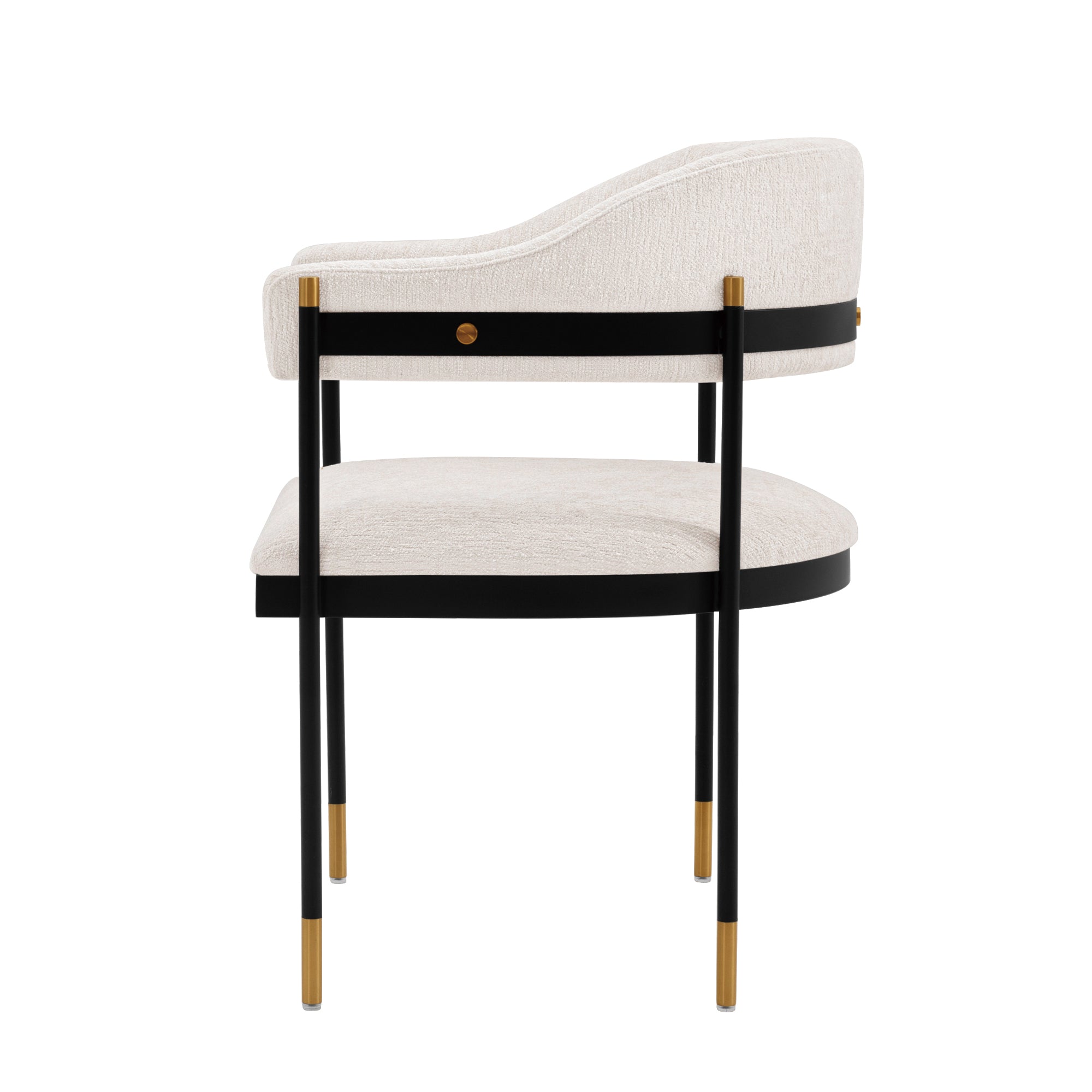Lia Metal Chenille Armchair