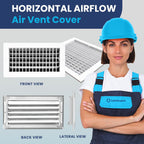 AC Register Vent Cover 10X6 inch - Box of 20