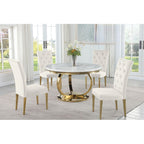Modern Velvet Upholstered Dining Chair Set of 2
