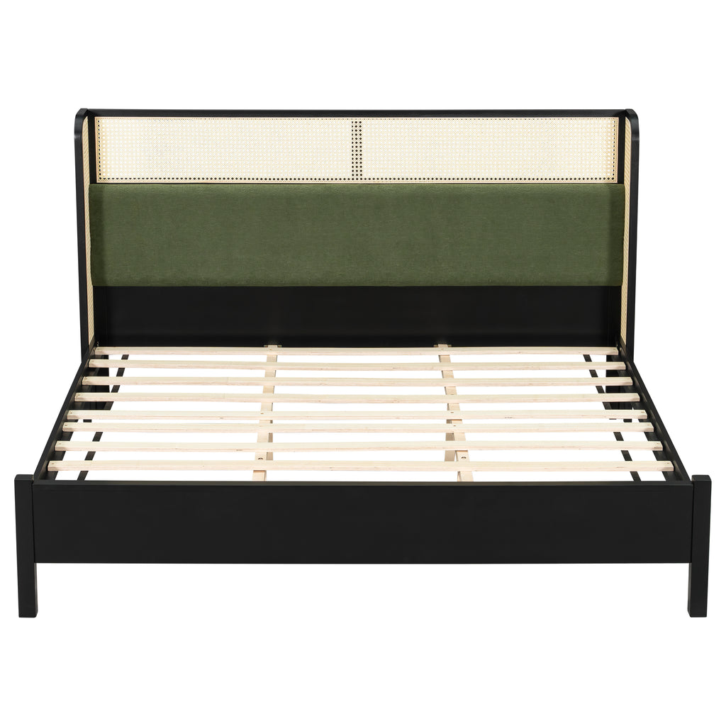 King Size Bed Frame in Black and Green