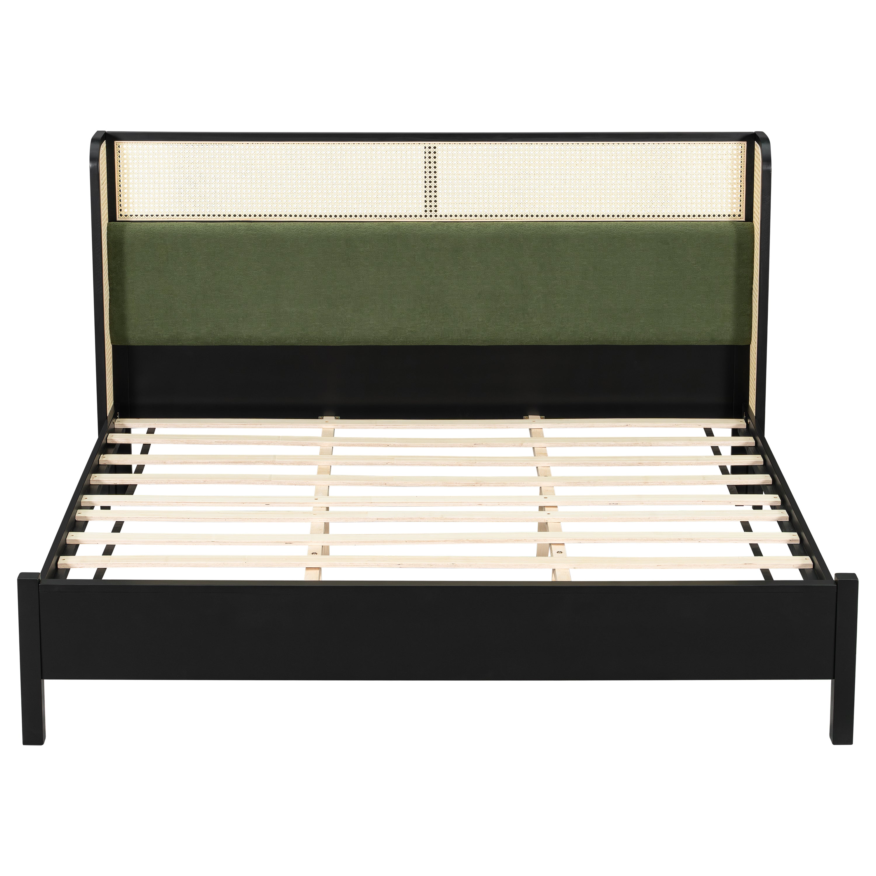 King Size Bed Frame in Black and Green