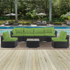 Cushion Covers for 7 Pcs Wicker Rattan Sectional Sofa