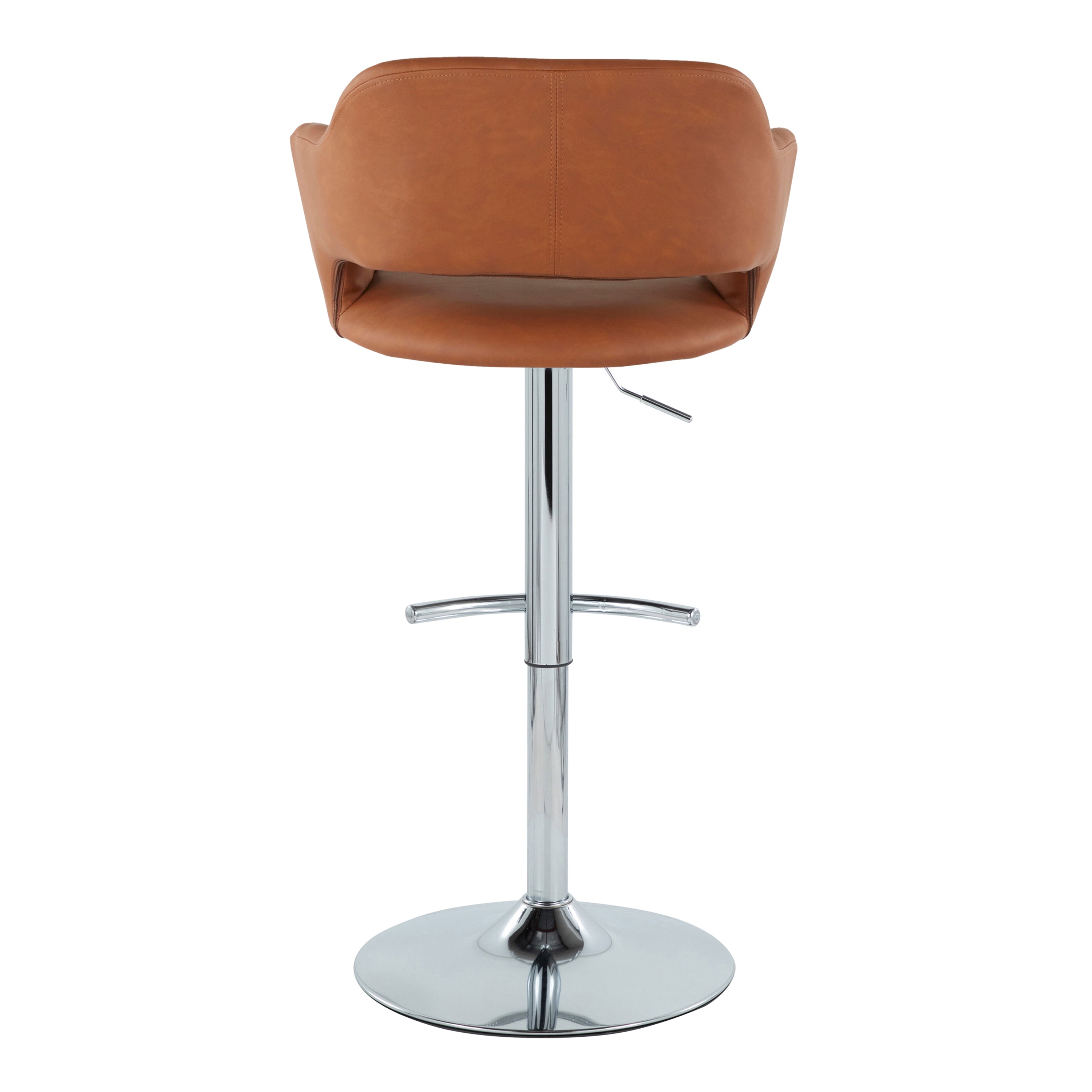 Contemporary Adjustable Barstool with Swivel