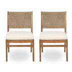 Outdoor 7 Piece Patio Rustic Acacia Wood Dining Set