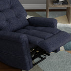 Velour Power Lift Chair in Lugano Indigo