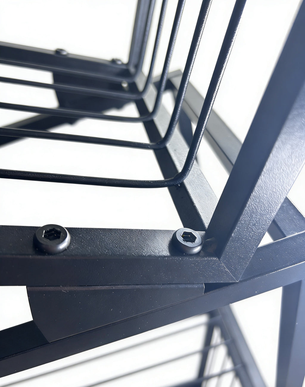 5-Tier Metal Geometric Bookshelf