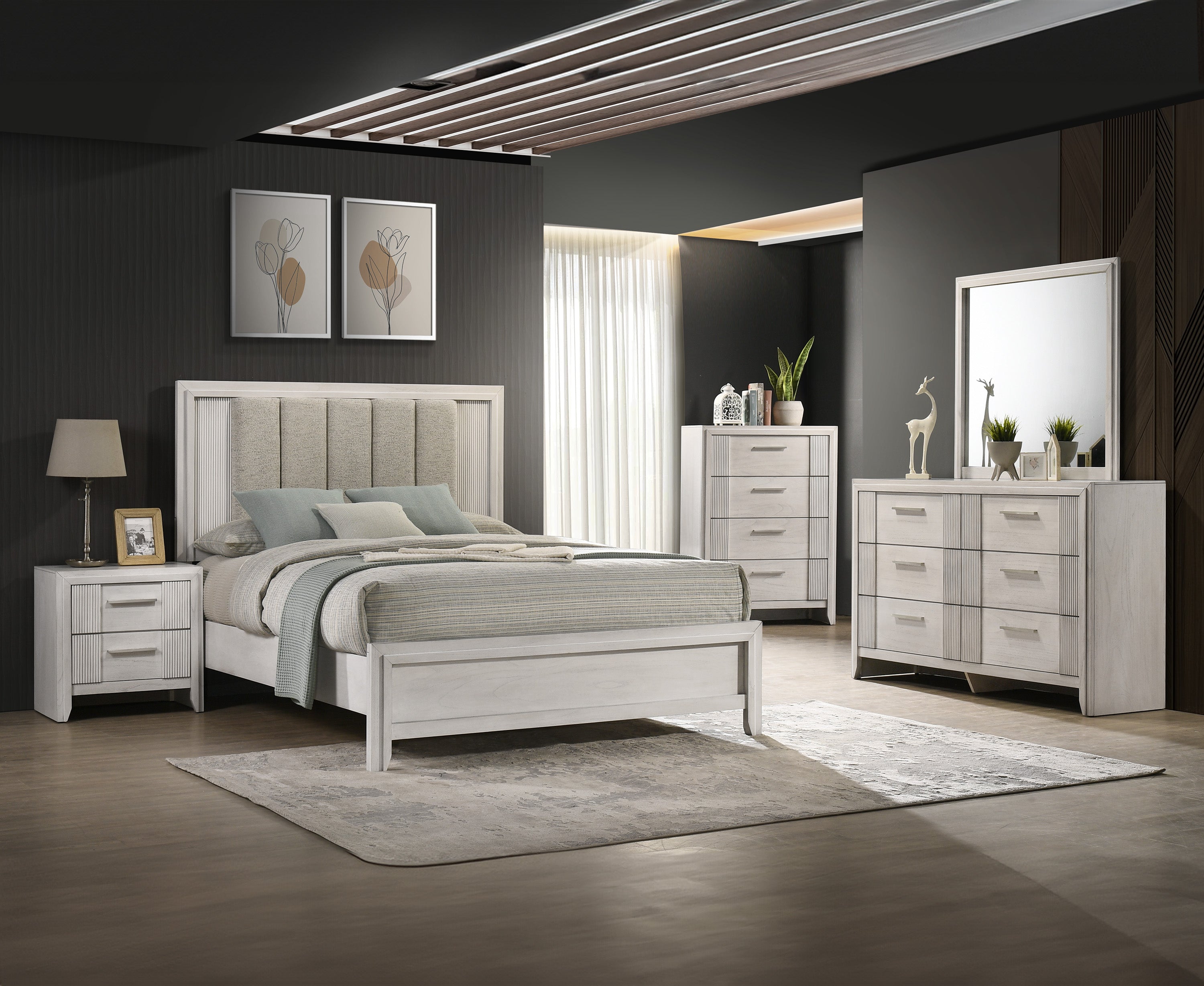 Queen Size Bed - Mist