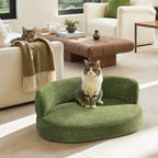 Shep 36" Curved Dog Sofa Bed Medium Moss