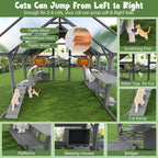 Large Outdoor Cat House with Planter Stand