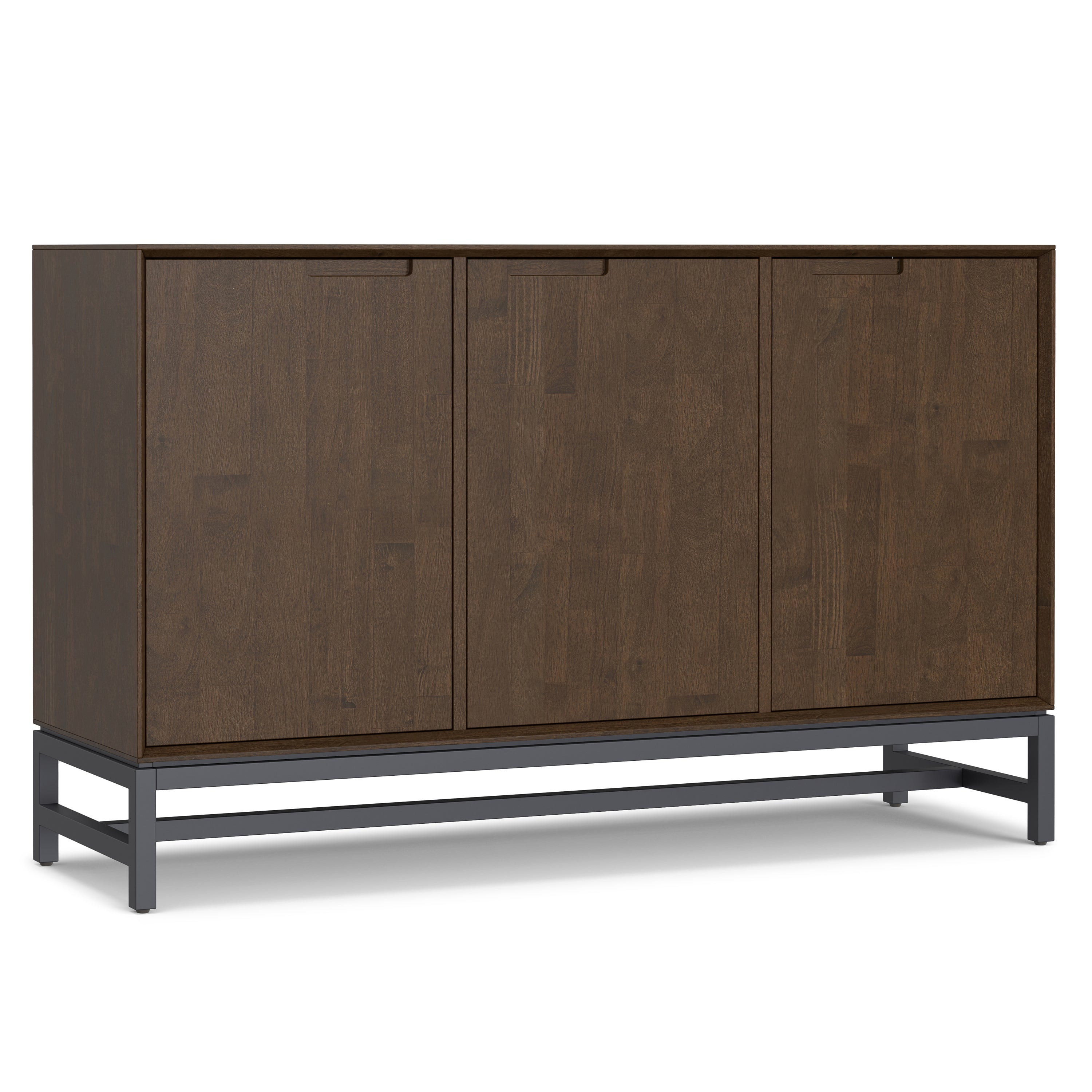 Banting 58 Inch Wide Solid Wood 3 Door Sideboard Buffet