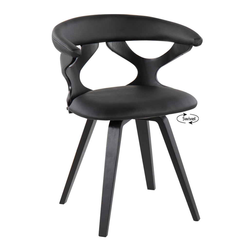 Contemporary Dining Accent Chair with Swivel