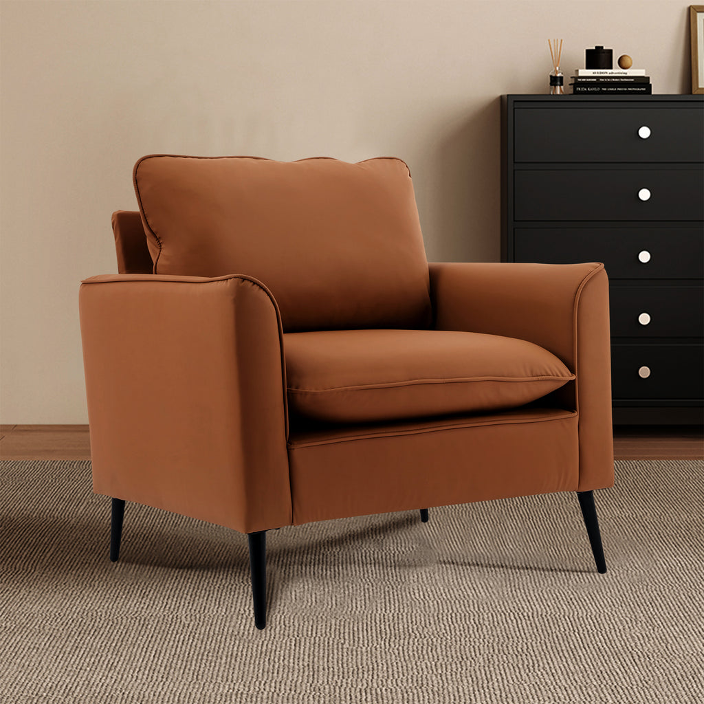 TS Cat Paw Leather Upholstered Sofa 2PC Set