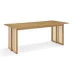 Natural Rubber Wood Dining Table