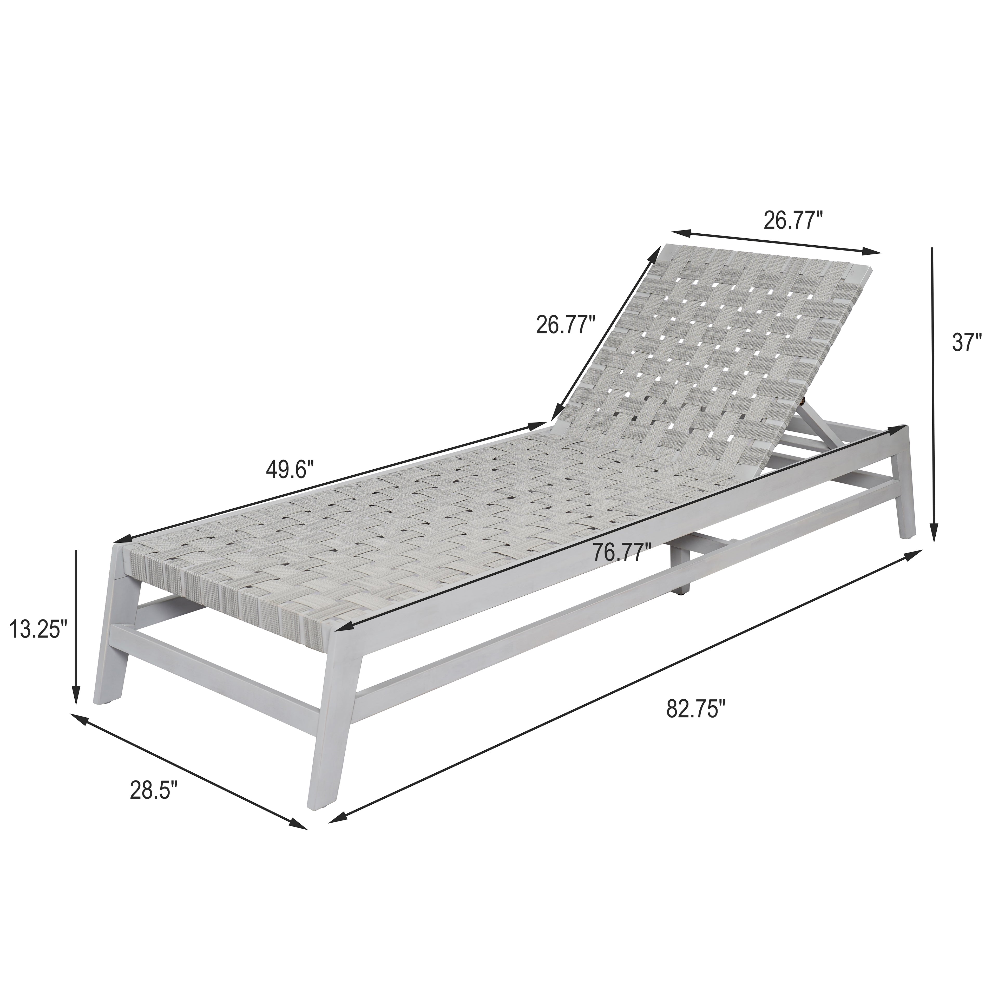 Outdoor Rope Chaise Lounge