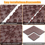 12" Stone Texture Patio Deck Tiles