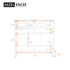 36" Light Green Modern Bathroom Vanity
