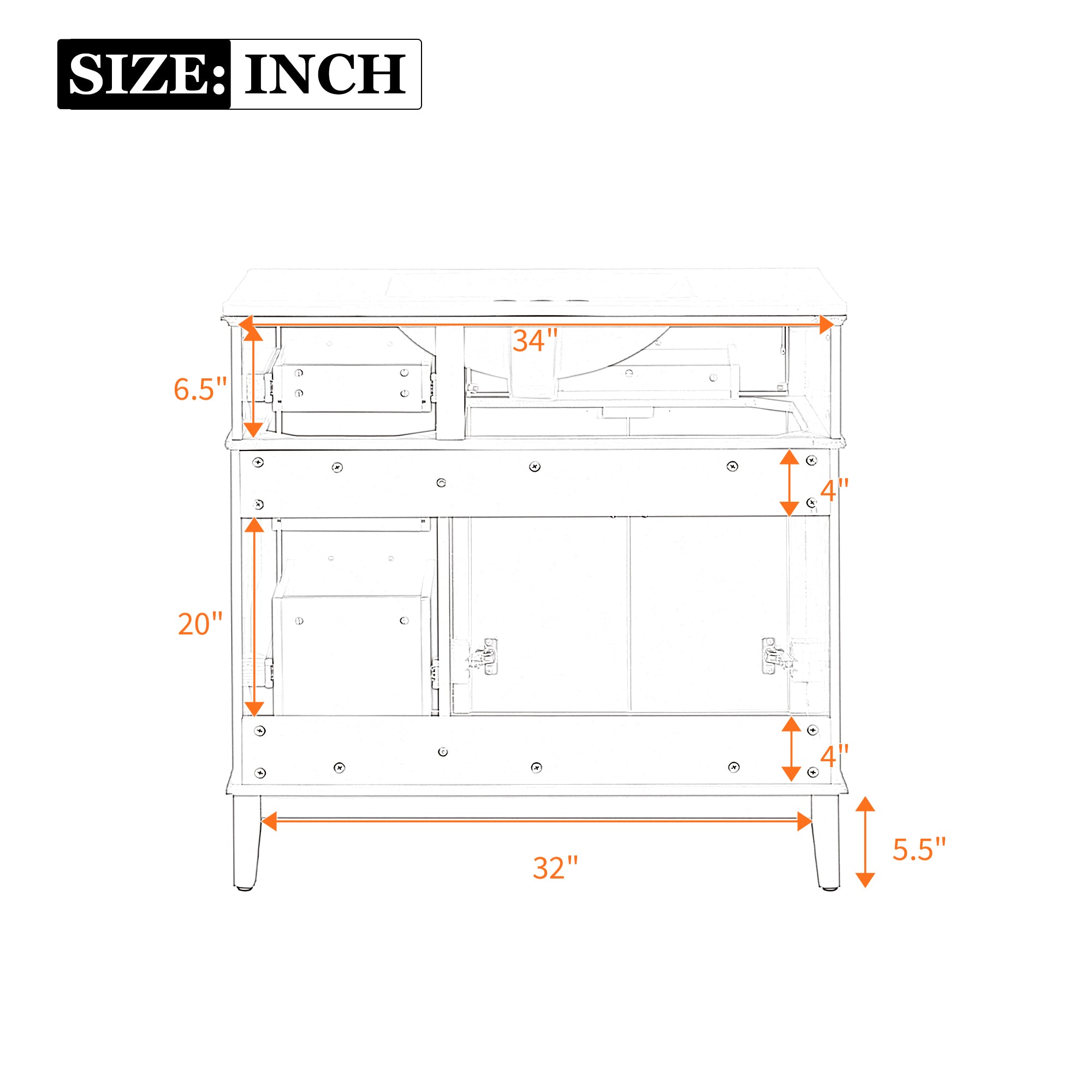 36" Light Green Modern Bathroom Vanity