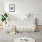 87.4-Inch Cloud Series Minimalist Button-Tufted Three-Seater Sofa