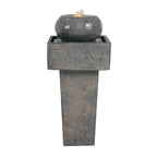25.59"H Minimalist Concrete Column Fountain