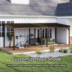10'x16' Hardtop Lean to Gazebo with Gutters
