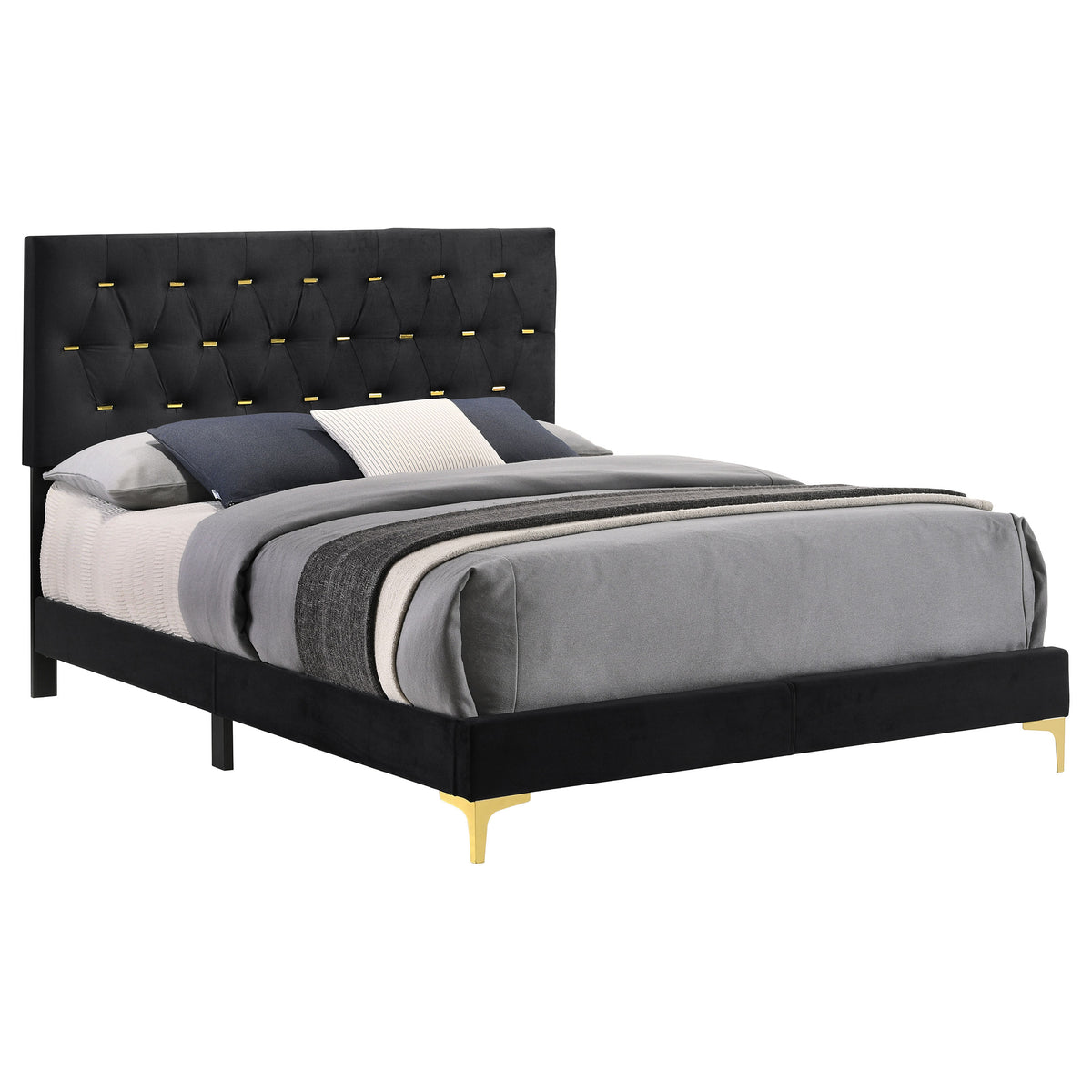 James Modern Glam Queen Bed