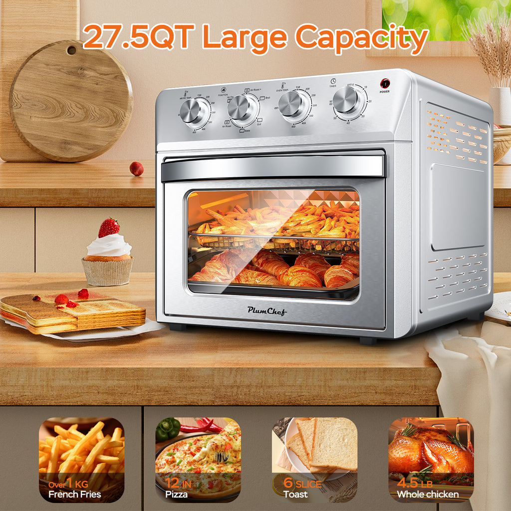 Plum Chef Air Fryer Oven 27.5QT, 6-in-1 Countertop Oven