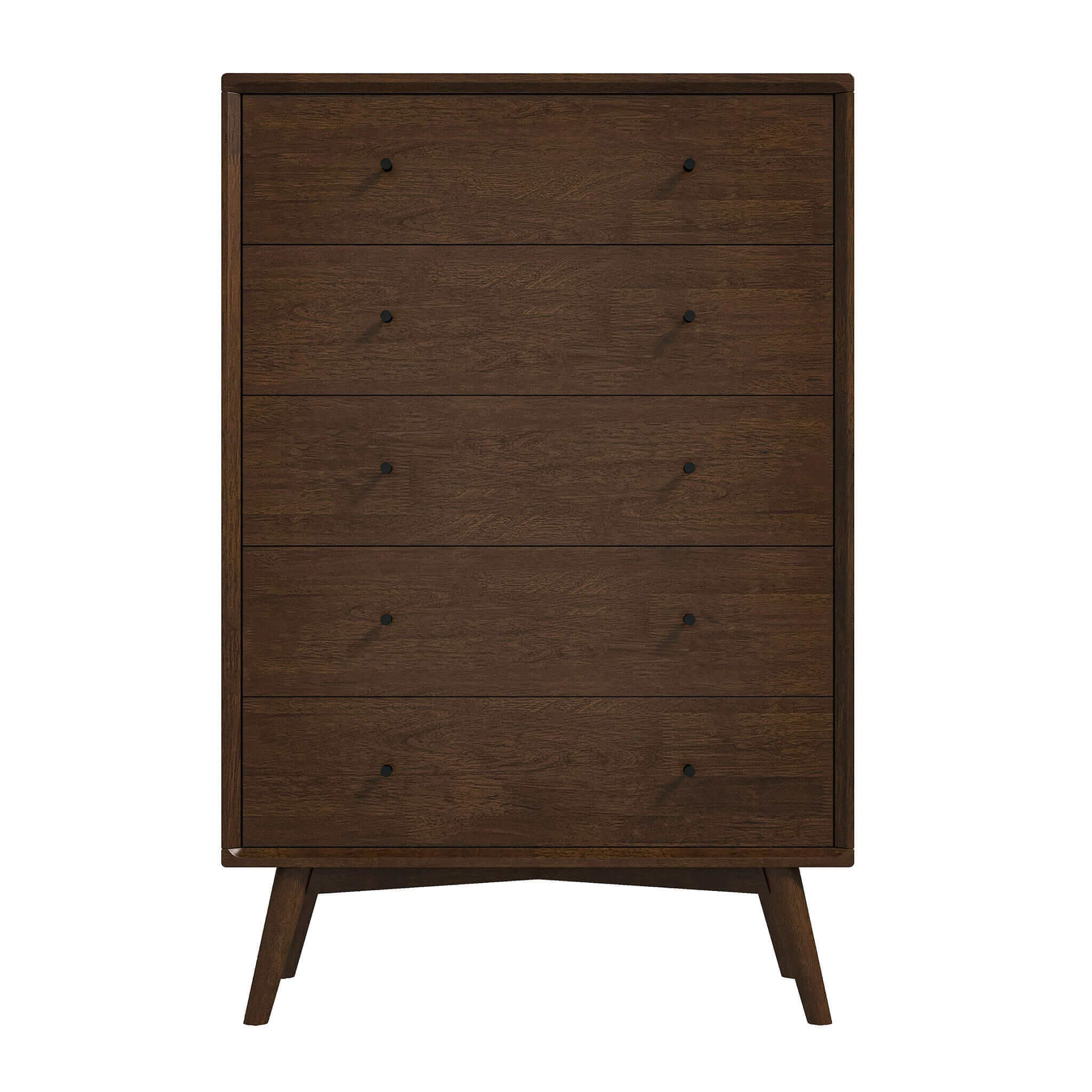 Caroline Mid Century Modern 5-Drawer Solid Wood Dresser