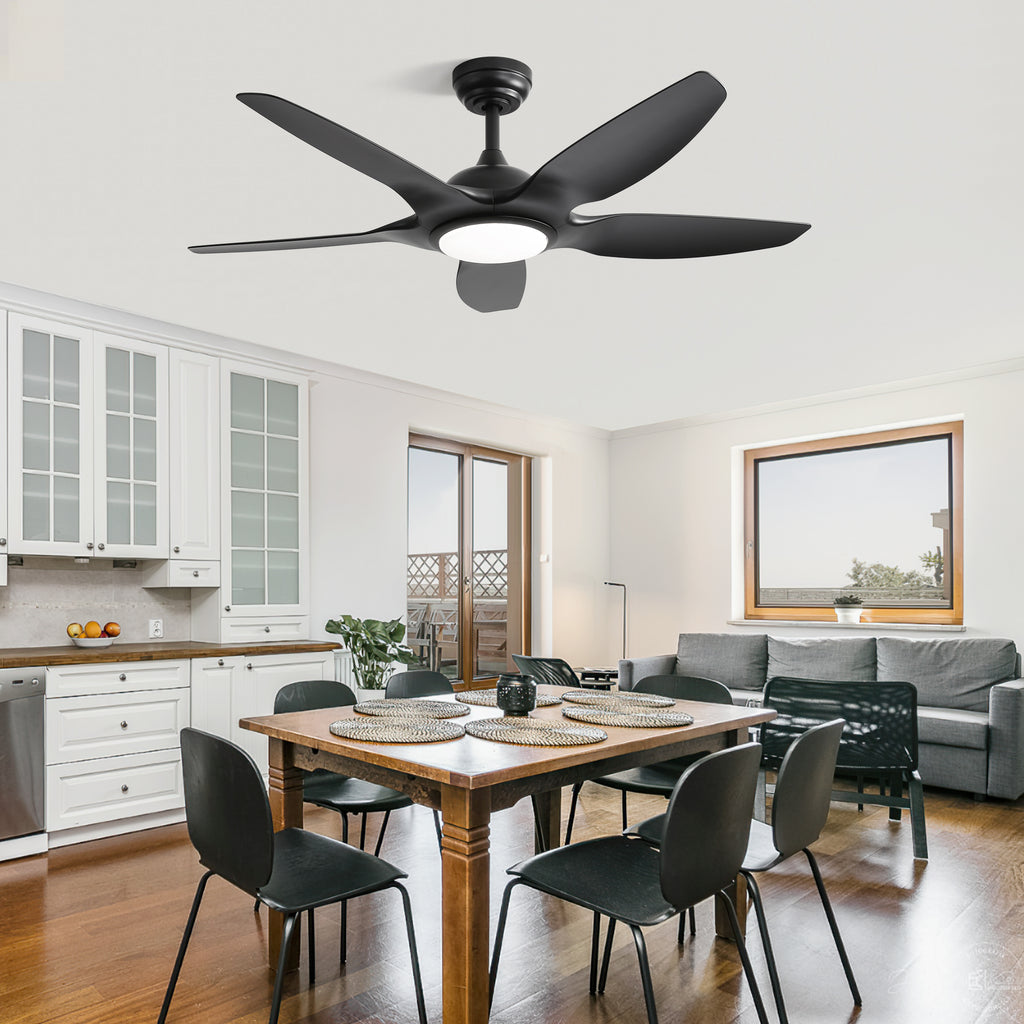 48 Inch Ceiling Fan with Dimmable LED Light and Remote Control