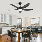 48 Inch Ceiling Fan with Dimmable LED Light and Remote Control