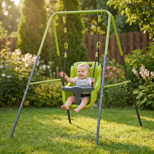 XNS001 Indoor-Outdoor Baby Swing with Safety Seat