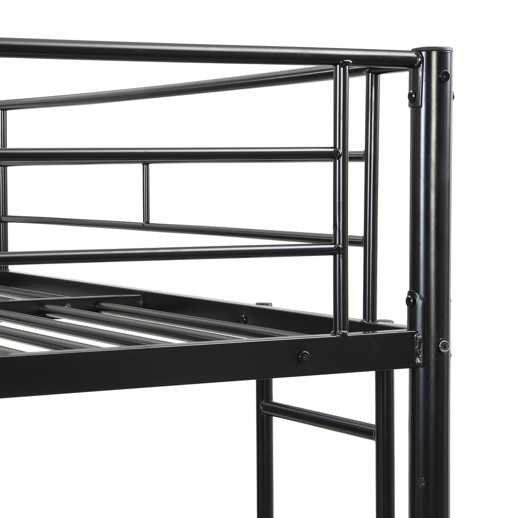 Full Over Full with Trundle Metal Bunk Bed