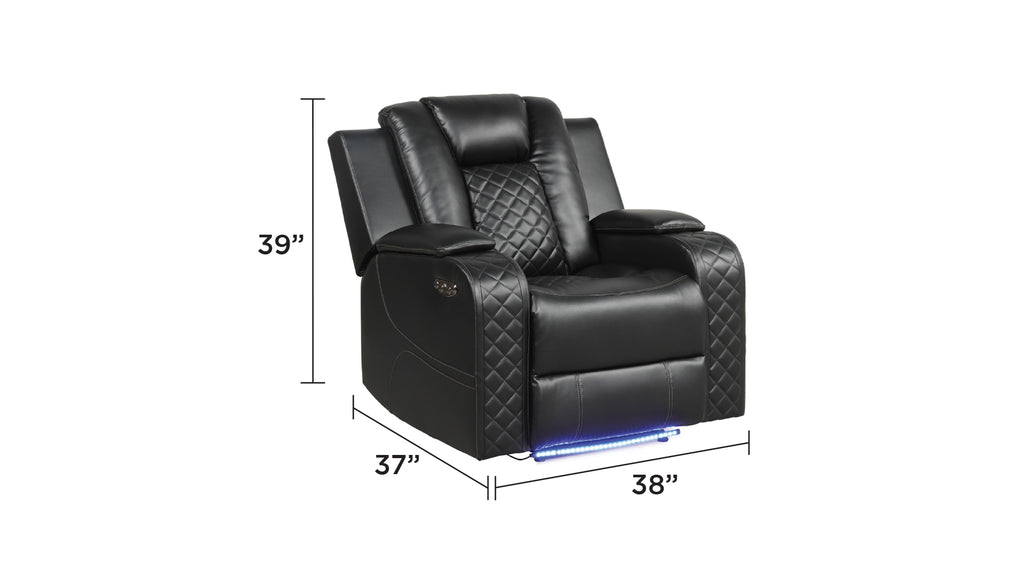 Benz LED & Power Recliner 3 Pc Set