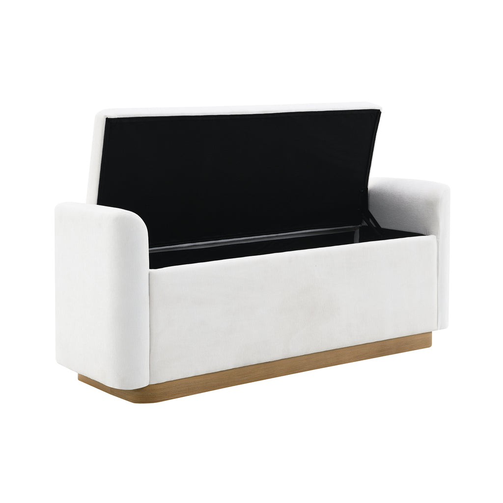 49" Bench with Storage, Storage Ottoman Bench with Safety Hinge