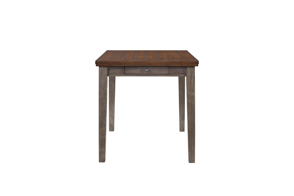 Counter Height Two Tone 4 Drawer Dining Table