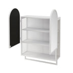 23.62" Modern Double-Arched Mirror Cabinet