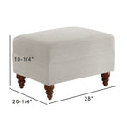 Candor Sea Oat Chair and Ottoman Set
