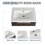 24 Inch Bathroom Cabinet With Resin Sink