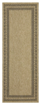 Earth GC_NTL1006 Jute/Black Area Rug