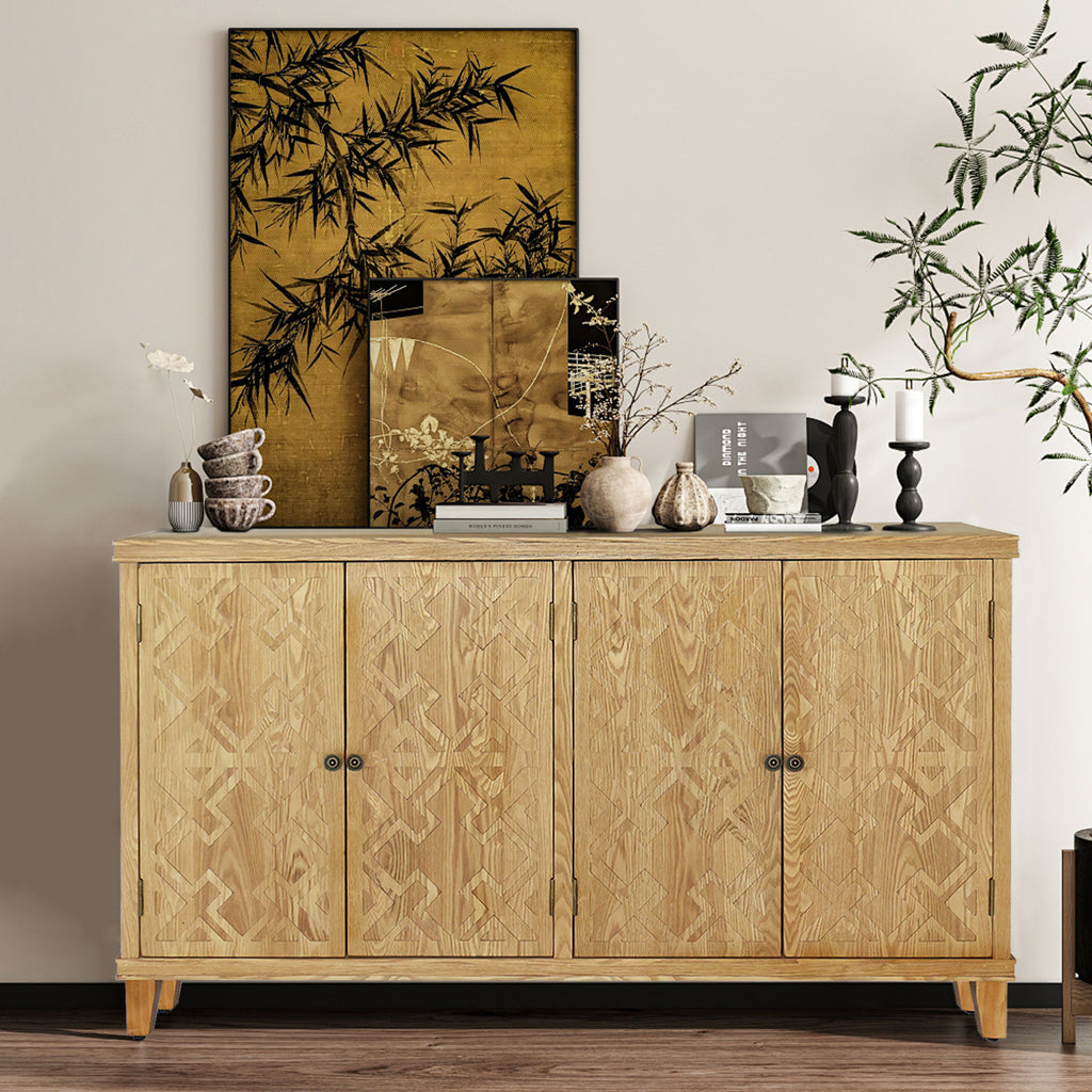 59" Vintage Corner Cabinet
