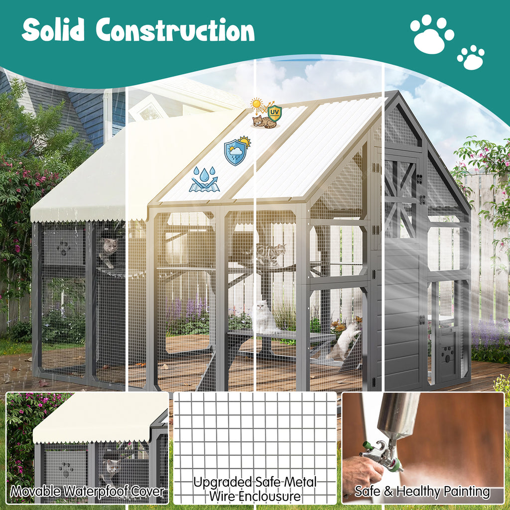 Extra Large Catio Outdoor Cat Enclosure