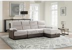 Kia Beige/Brown Sectional With Power and USB