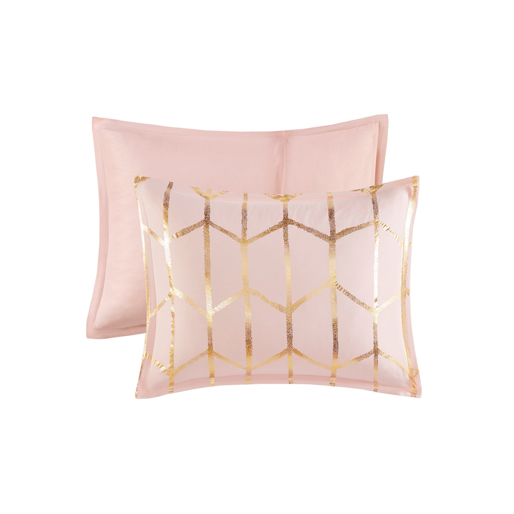 5-Piece King/Cal King 100% Polyester Brushed Printed Comforter Set