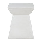 Antique-Textured Magnesium Oxide Outdoor Side Table