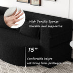 Modern Floor Sofa with 2 Pillows