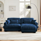 Over Size Modern Two-Seater Sofa with Ottoman