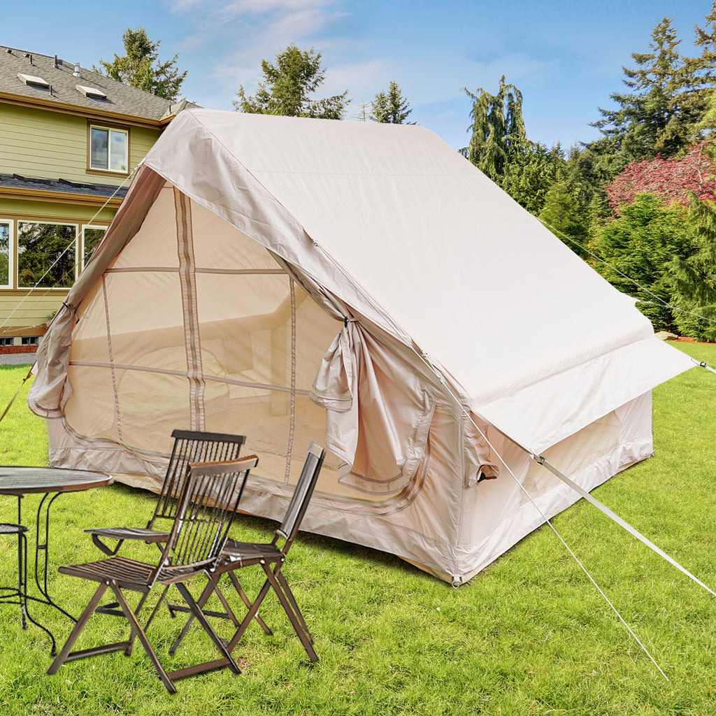 Inflatable Tent With Pump, Glamping Tents For 4-6 Person