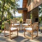 2-Piece Outdoor Dining Chairs Set