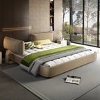 King Size Cloud Bed Frame with Oversized Padded Movable Headboard