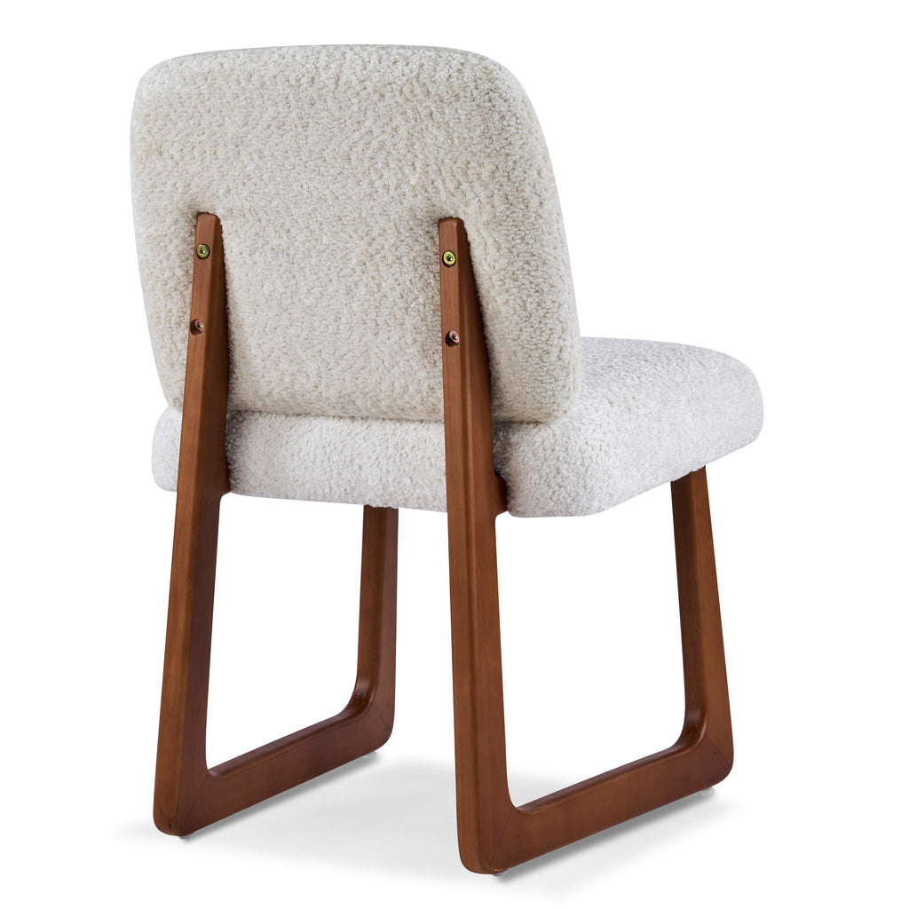 Dining Chair Set of 2, Plush Fabric Upholstered Dining Chairs